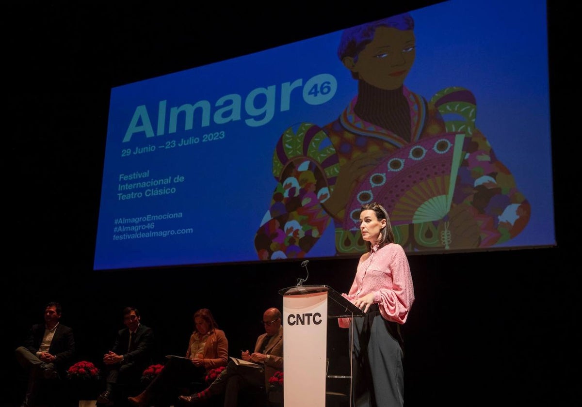 Irene Pardo durante la presentación de la nueva edición del Festival de Teatro Clásico