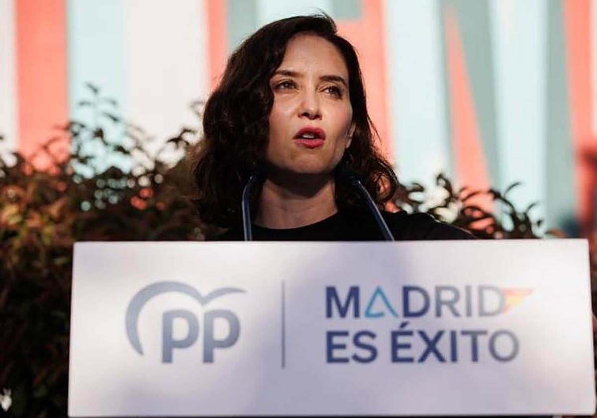 Presidenta de la Comunidad de Madrid y del Partido Popular de Madrid, Isabel Díaz Ayuso
