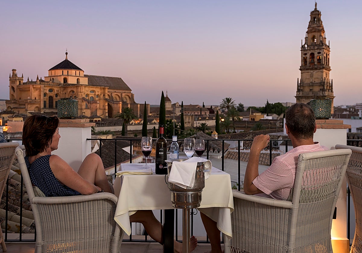 Vistas desde una de las terrazas del hotel de Córdoba elegido como uno de los más exclusivos del  año