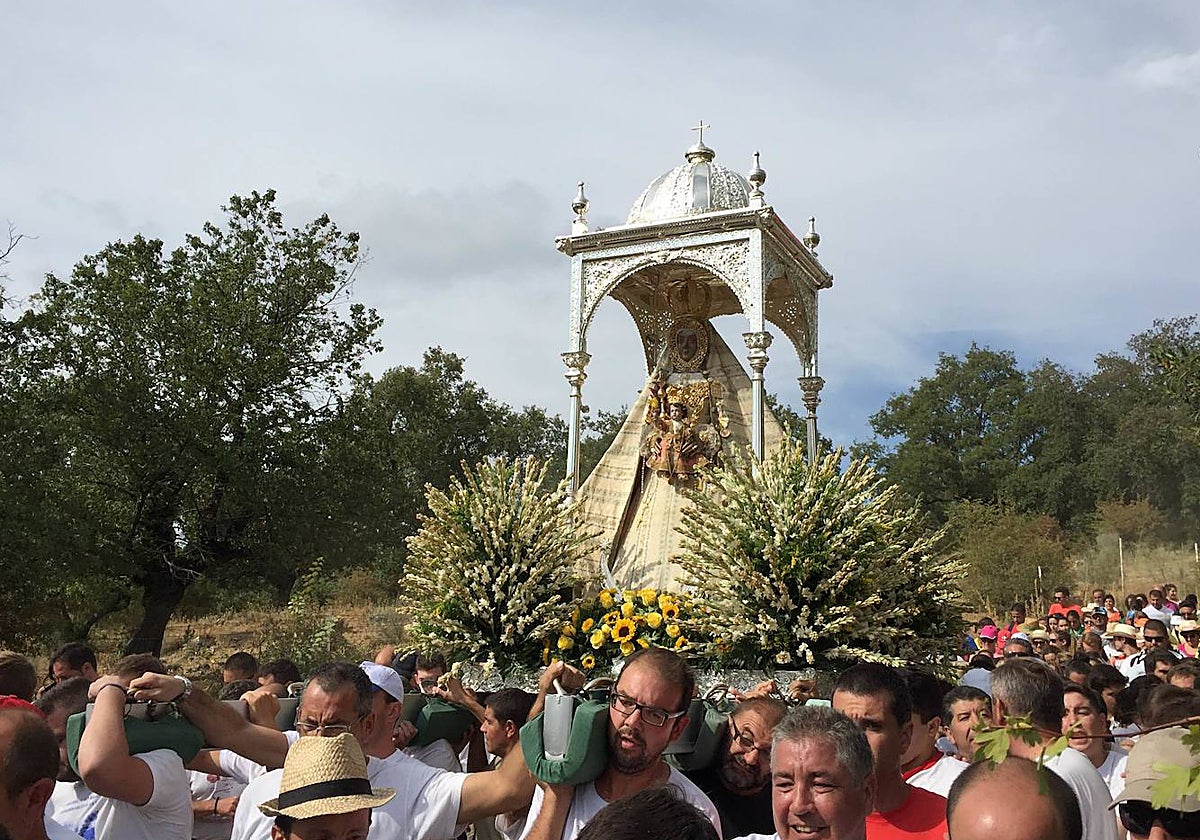 La Virgen de la Sierra, que saldrá en rogativa por la lluvia