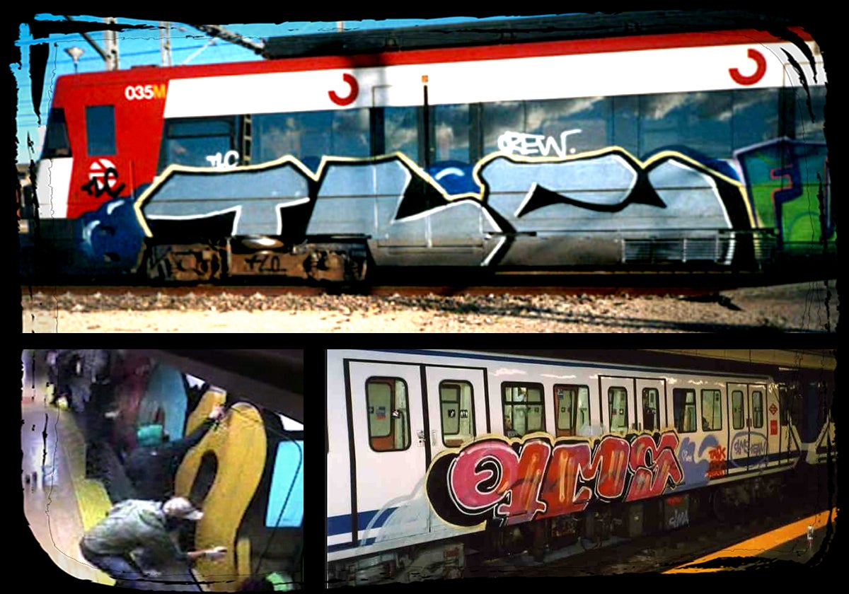 Turismo grafitero: más salvajes, 'piques' entre grupos y millones en destrozos de vagones