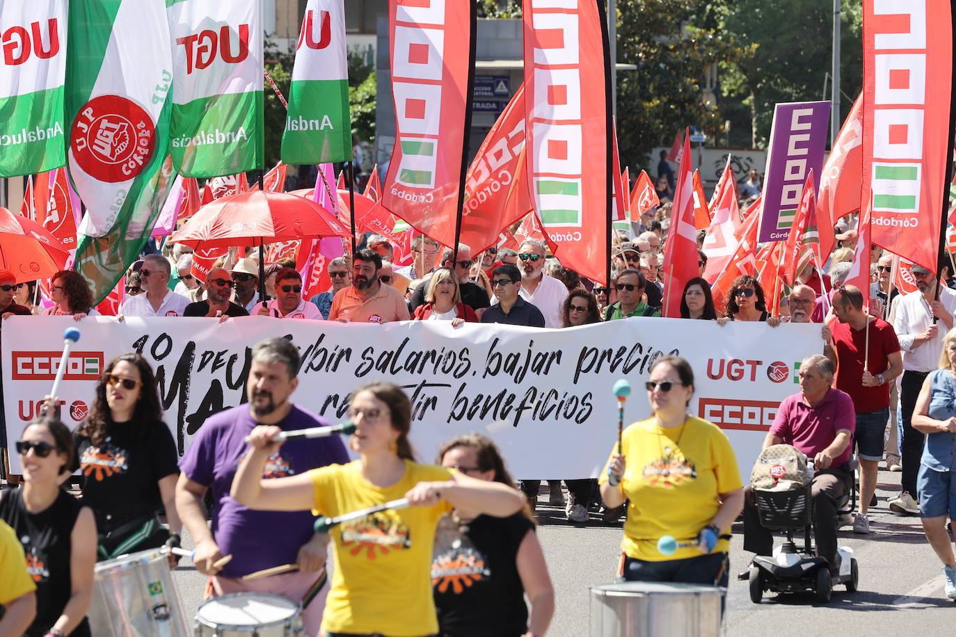 La manifestación del 1 de Mayo en Córdoba, en imágenes
