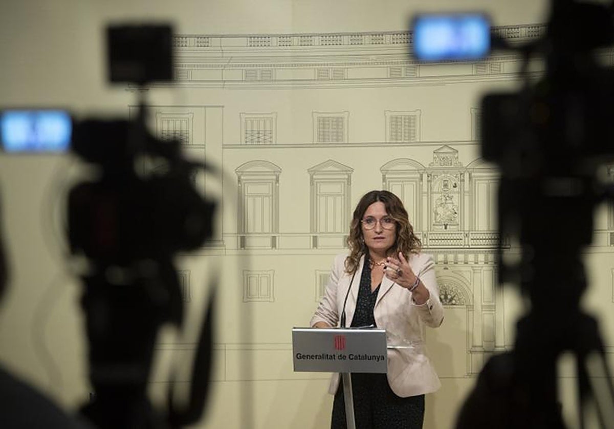 Una comparecencia de la consejera de Presidencia, Laura Vilagrà