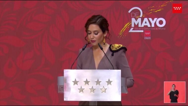 Ayuso defiende el Dos de Mayo la capitalidad de Madrid