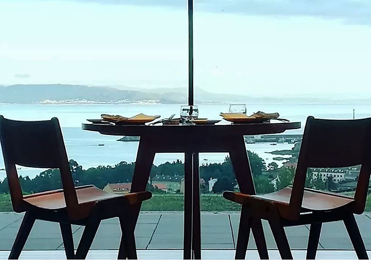 Detalle de una de las mesas del local