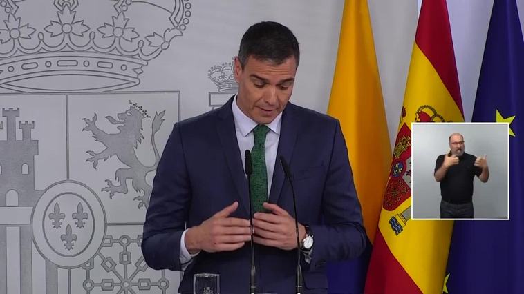 Sánchez afirma que los datos de abril constatan la "fortaleza" de España