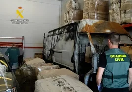 Detenido el responsable de una nave industrial en Cabanillas del Campo con 2 toneladas de marihuana