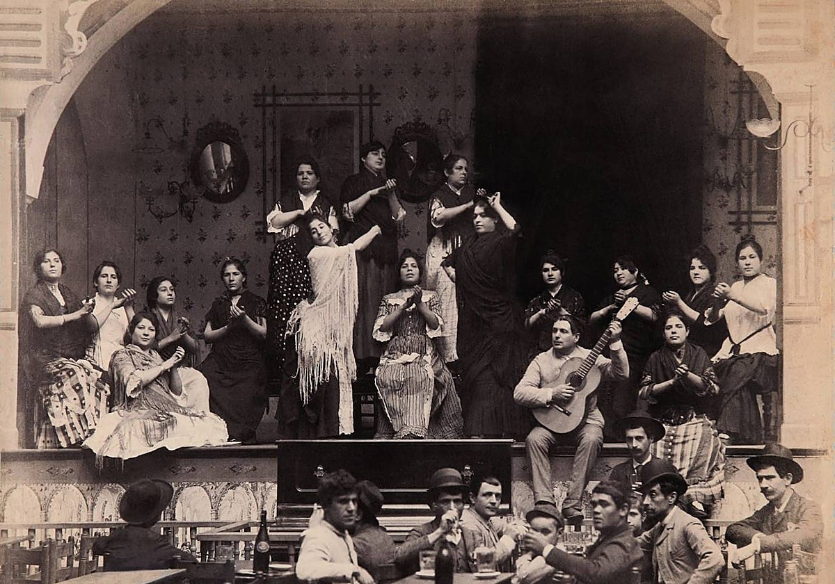 Imagen de un café cantante con gran popularidad en el periodo analizado en 'Encrucijada flamenca'
