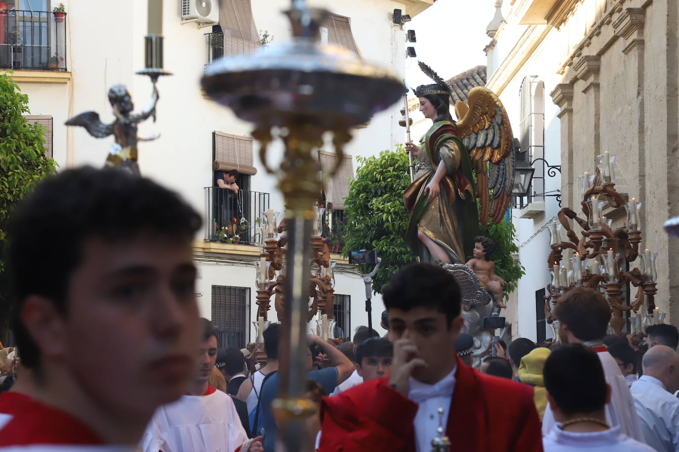 La procesión de San Rafael en rogativas por la lluvia en Córdoba, en imágenes