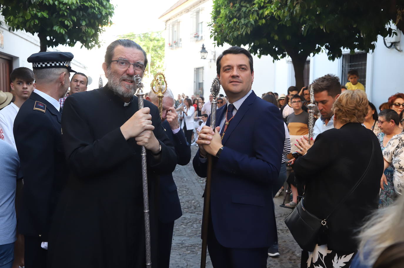 La procesión de San Rafael en rogativas por la lluvia en Córdoba, en imágenes