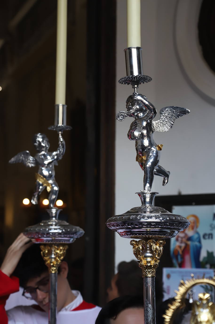 La procesión de San Rafael en rogativas por la lluvia en Córdoba, en imágenes