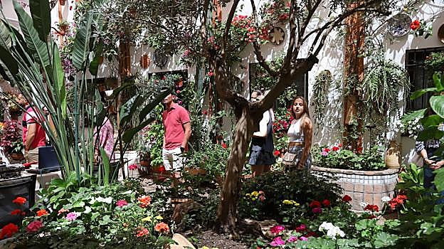 En el interior de los patios la bulla se tornó en calma