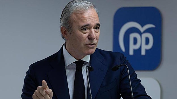 Jorge Azcón, candidato del PP en Aragón
