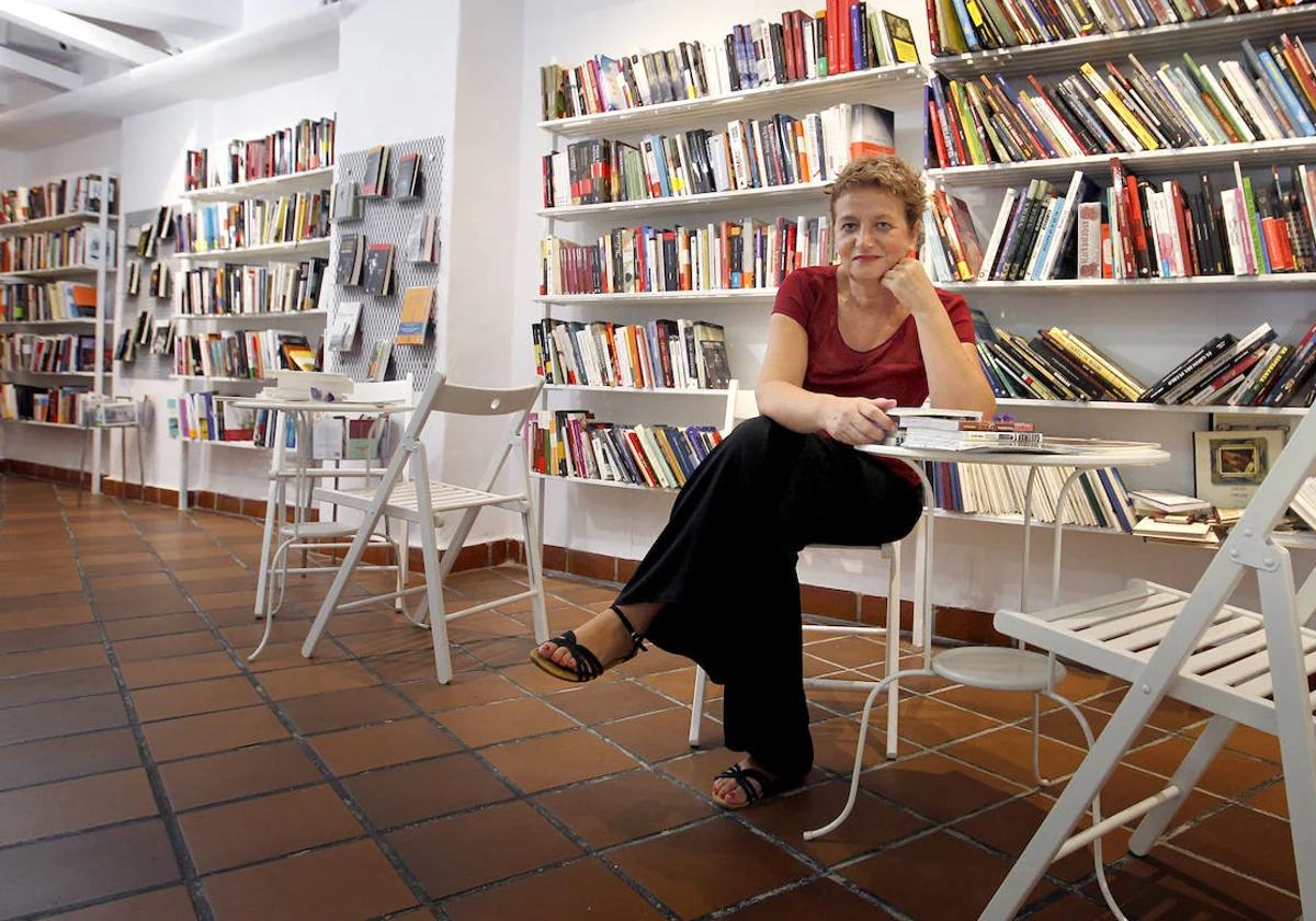 Ana Rivas, en la librería La República de las Letras