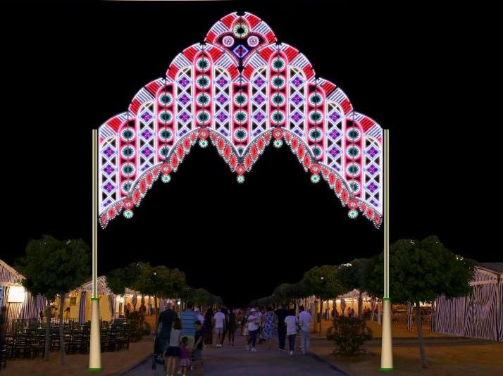 Feria de Córdoba 2023 | Así es la nueva iluminación que estrenará El Arenal
