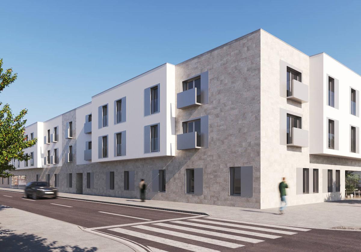 Infografía de la futura residencia de estudiantes del Campo de la Verdad