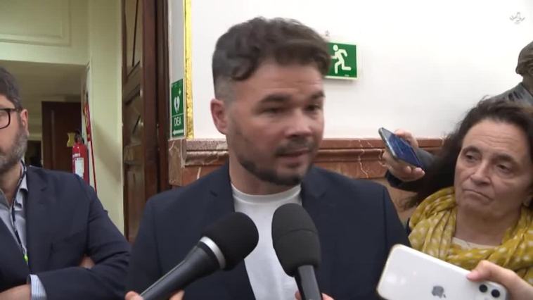 Rufián obvia la presencia de etarras en listas de Bildu: "ETA ya no existe"