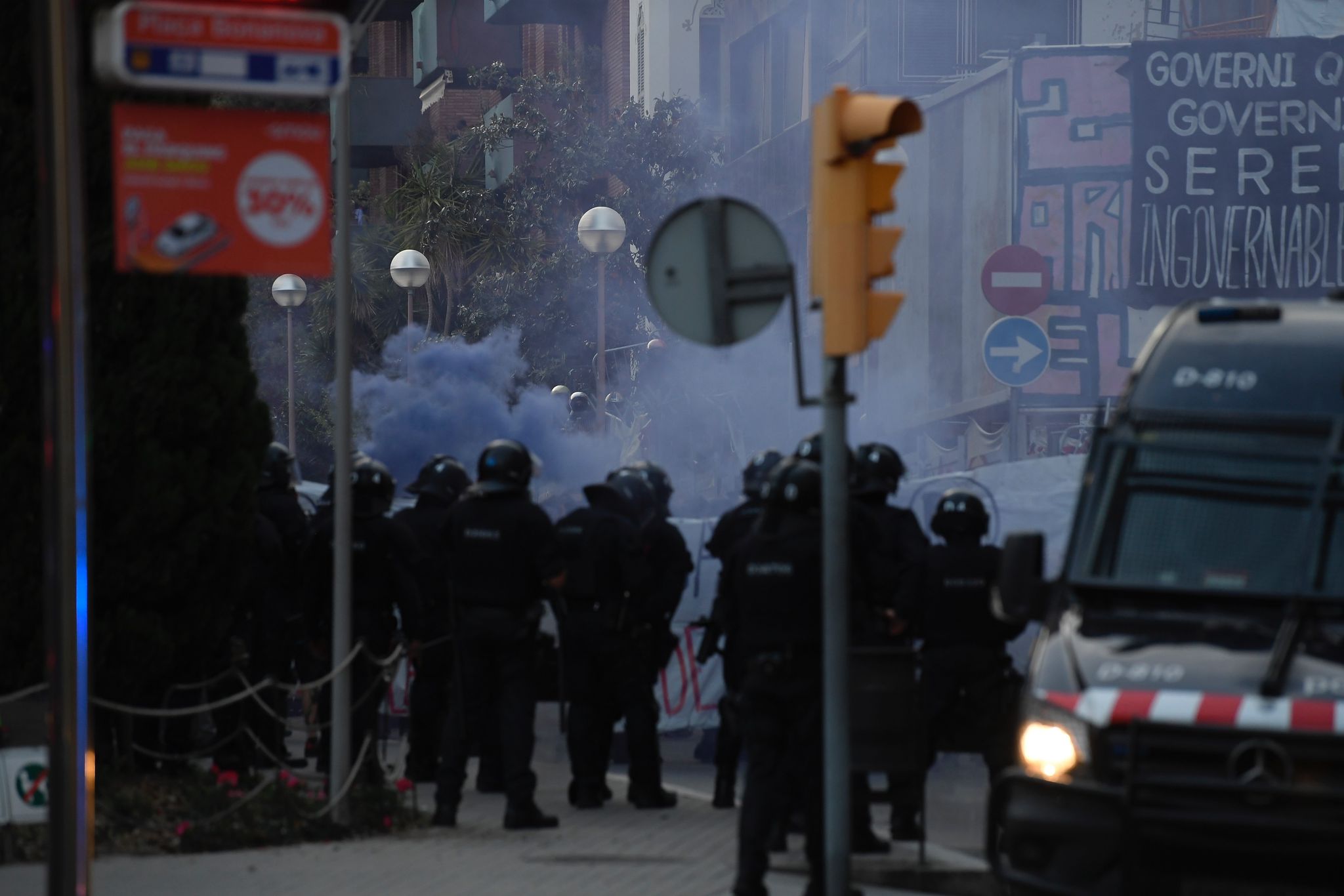 Desalojo de casas okupadas en Barcelona