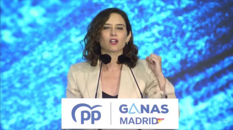 Ayuso llama a no confiarse: "Son unas elecciones que van a cambiar el rumbo"