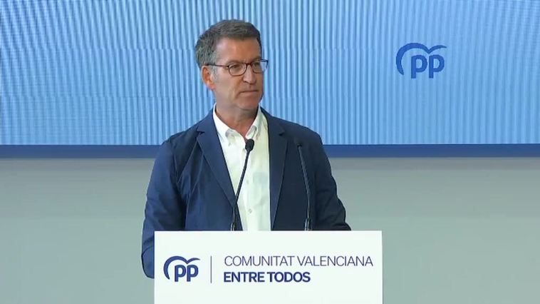 Feijóo pide no votar al PSOE en Valencia porque "gobiernan con quien intentó asesinar" a Rita Barberá