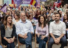 Podemos descarga contra Compromís y PSOE en su primer mitin de campaña