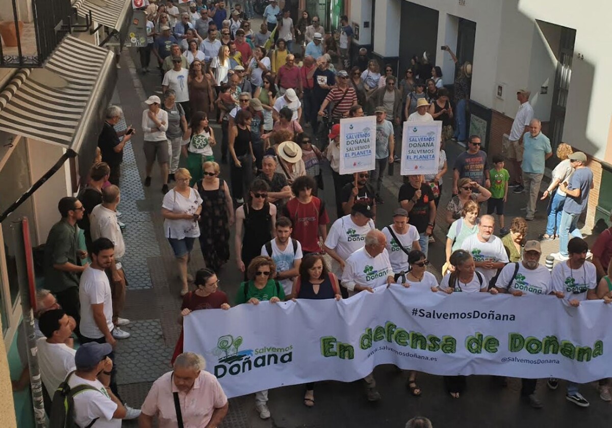 Cabecera de la manifestación este domingo en Sevilla
