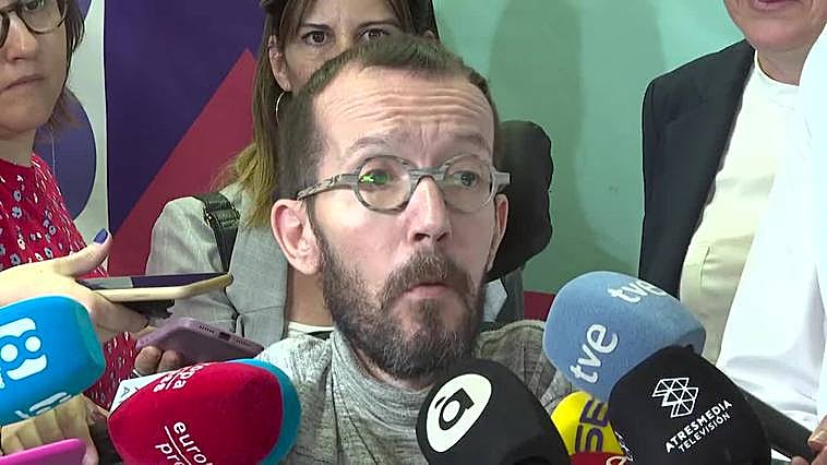 Echenique, "contento" con que Díaz apoye a candidatos de Unidas Podemos en campaña