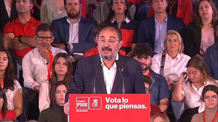 Lambán: "Es absolutamente miserable, obsceno e inmoral la utilización que hace el PP de las víctimas de ETA"