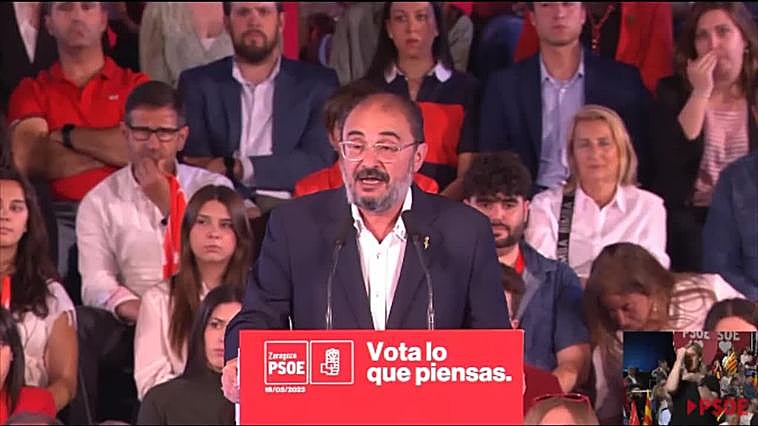 Lambán dice ante Sánchez que con los herederos de ETA no hay que tener relación