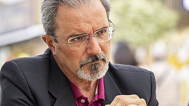 Carlos Flores, candidato de Vox en la Comunidad Valenciana, durante su entrevista con ABC