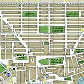 Plano de la aldea del Rocío 2023: todas las calles, paradas de autobuses y aparcamientos