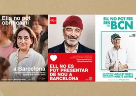 Los candidatos de Barcelona, retratados como indigentes para visibilizar el 'sinhogarismo'