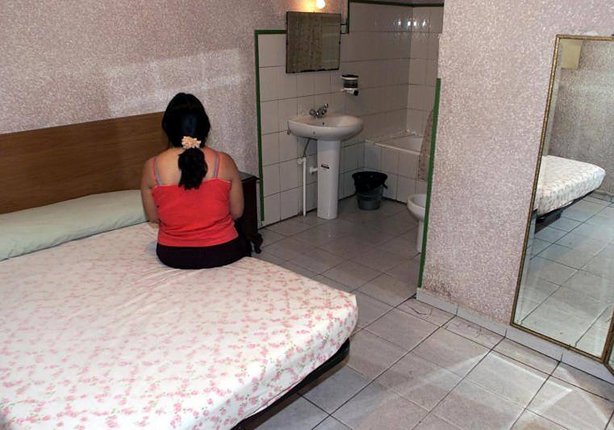 La habitación de un antiguo prostíbulo clandestino en Madrid