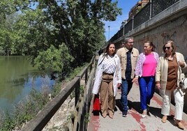 La presidenta de la CHD se 'moja' con el PSOE al avalar la propuesta socialista de una playa fluvial en Palencia