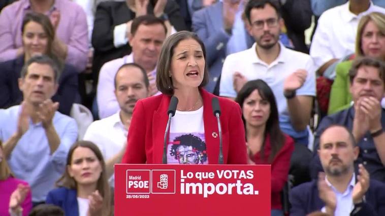 Maroto pide que "la marea roja" suba hasta Cibeles e importar a Madrid "los buenos ejemplos"