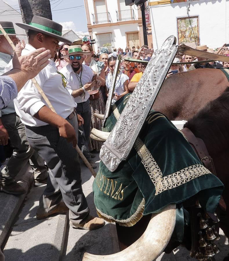Ambiente del paso de algunas hermandades del Rocío por Villamanrique de la Condesa