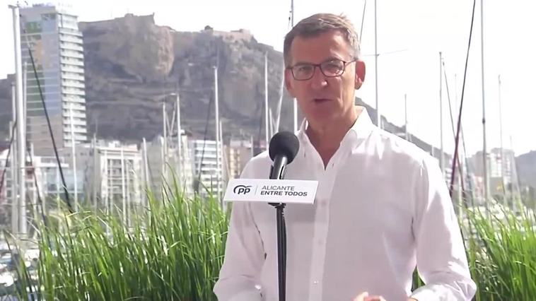 Feijóo censura el "triunfalismo" económico de Sánchez