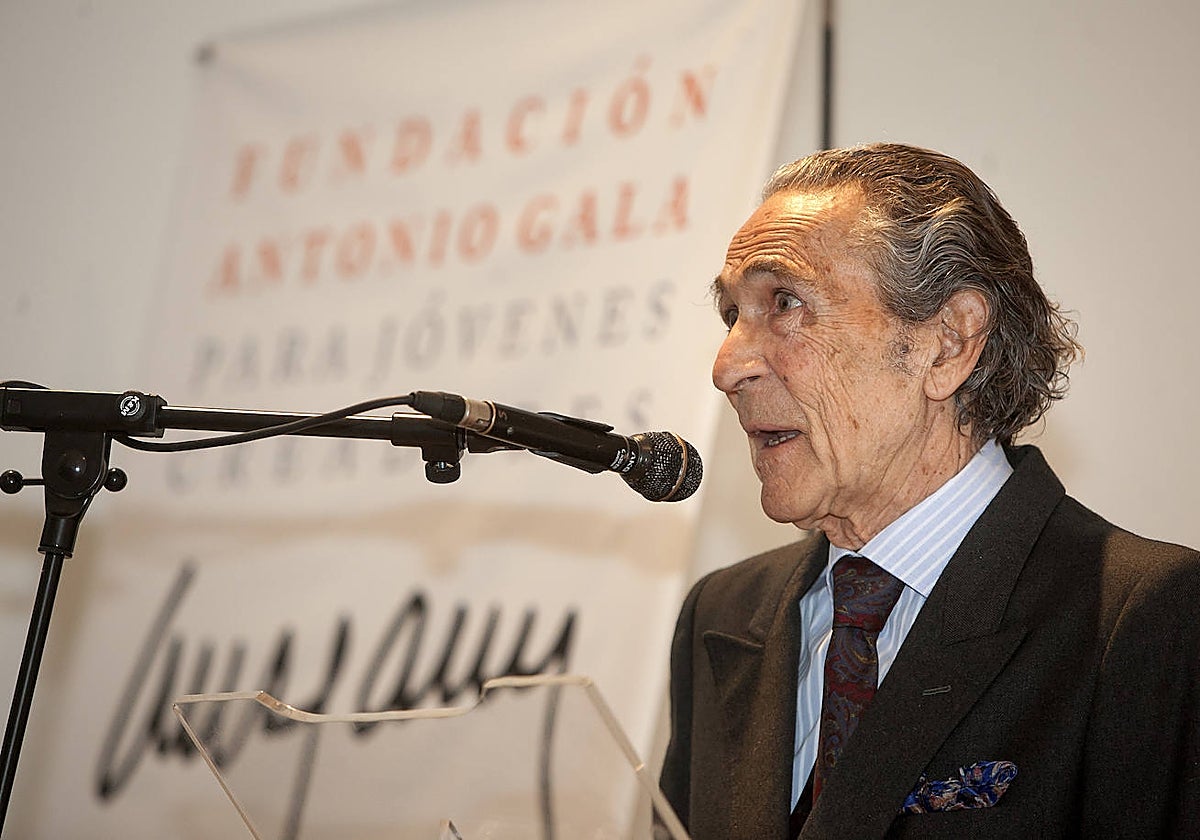 Antonio Gala, el 23 de abril de 2016, durante el homenaje que le brindó el Centro Andaluz de las Letras