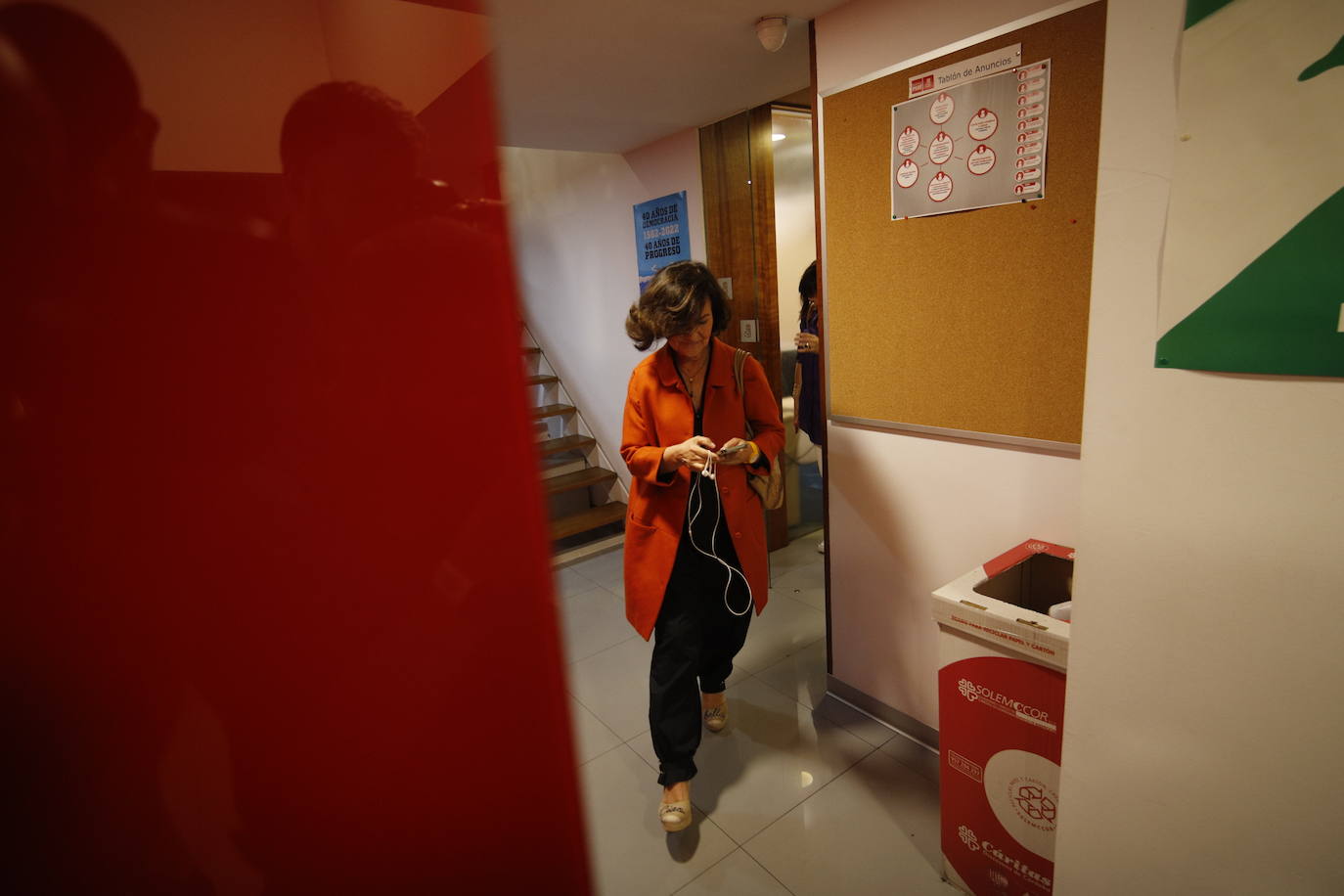 El ambiente en la sede del PSOE de Córdoba, en imágenes