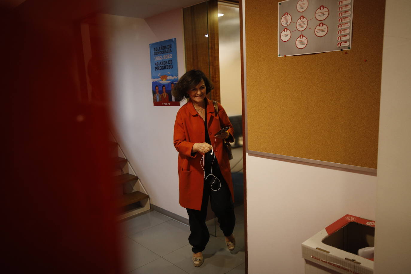 El ambiente en la sede del PSOE de Córdoba, en imágenes