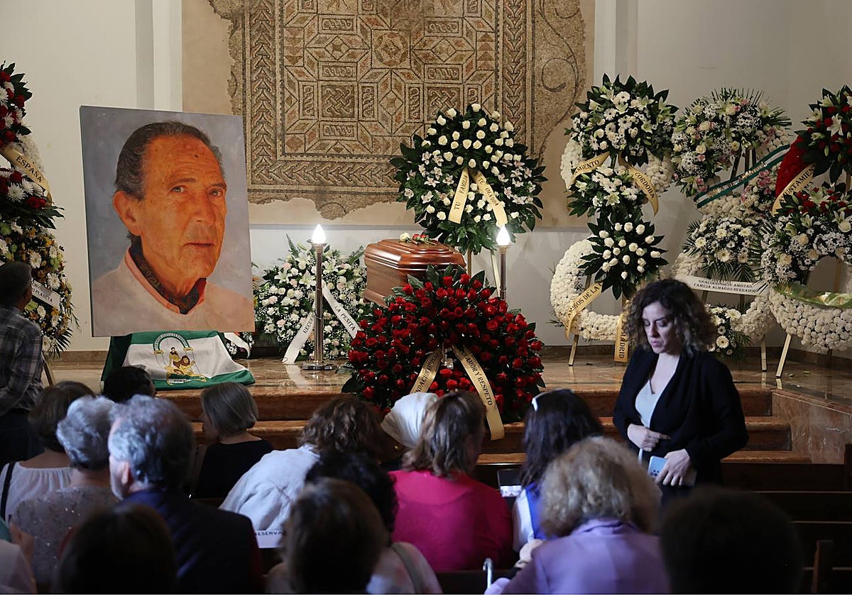 Capilla ardiente instalada en la Fundación Gala en el antiguo convento Corpus Christi