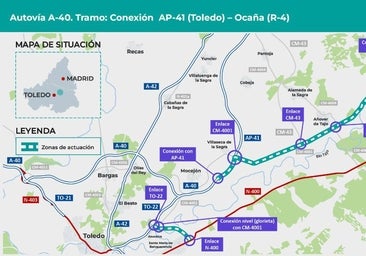 El Mitma aprueba el estudio informativo para el tramo de la autovía A-40 entre Toledo y Ocaña