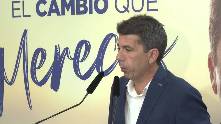 Mazón rechaza hablar de "quinielas o sillas" y promete contactar con todos los partidos