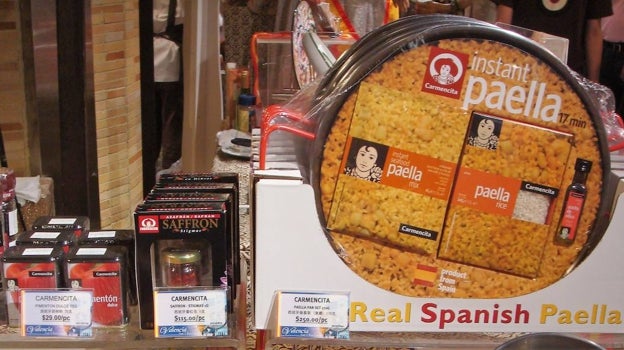 Imagen del kit de paella comercializado por 'Carmencita'