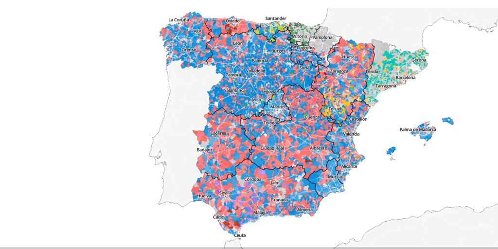 Mapa | Los resultados de las elecciones en todos los municipios de ...