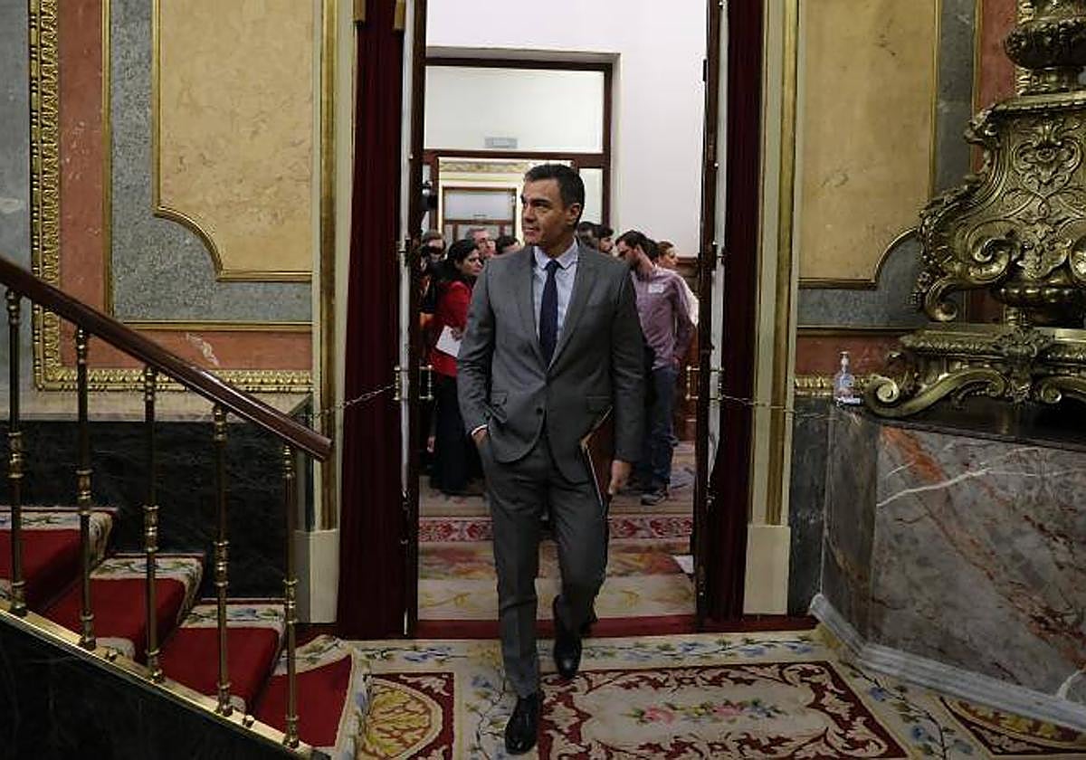 Pedro Sánchez en el Congreso de los Diputados