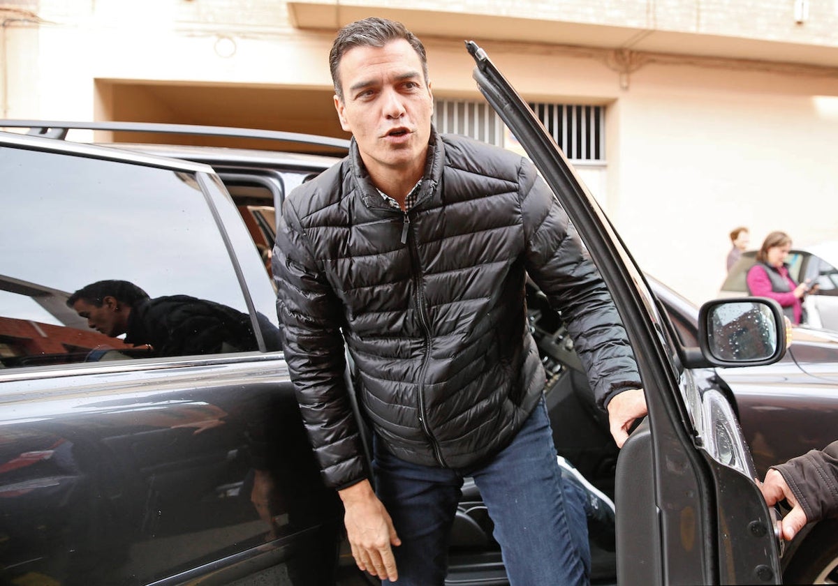 Imagen de Pedro Sánchez tomada en noviembre de 2016 en la localidad valenciana de Xirivella