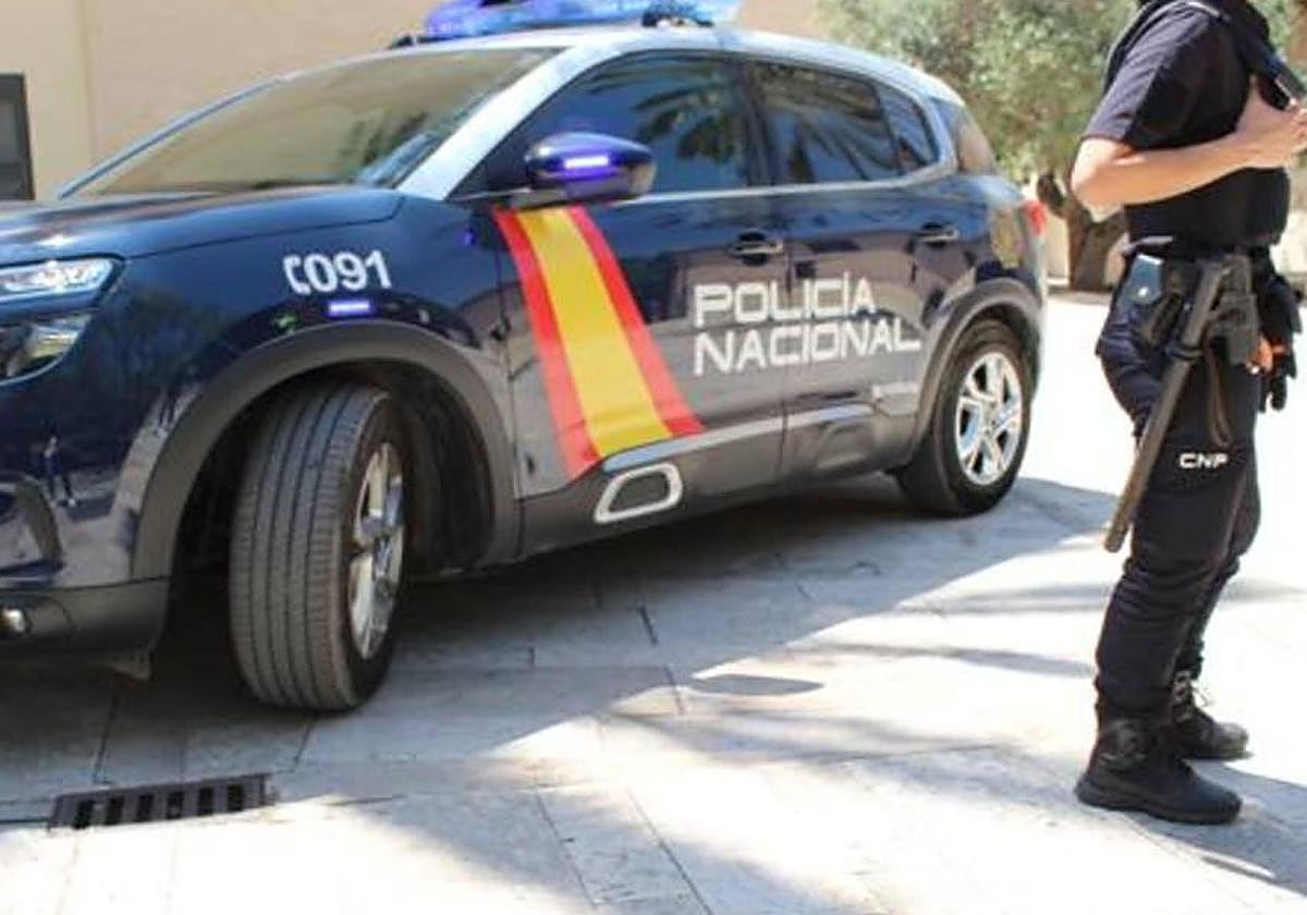 Un coche de la Policía Nacional