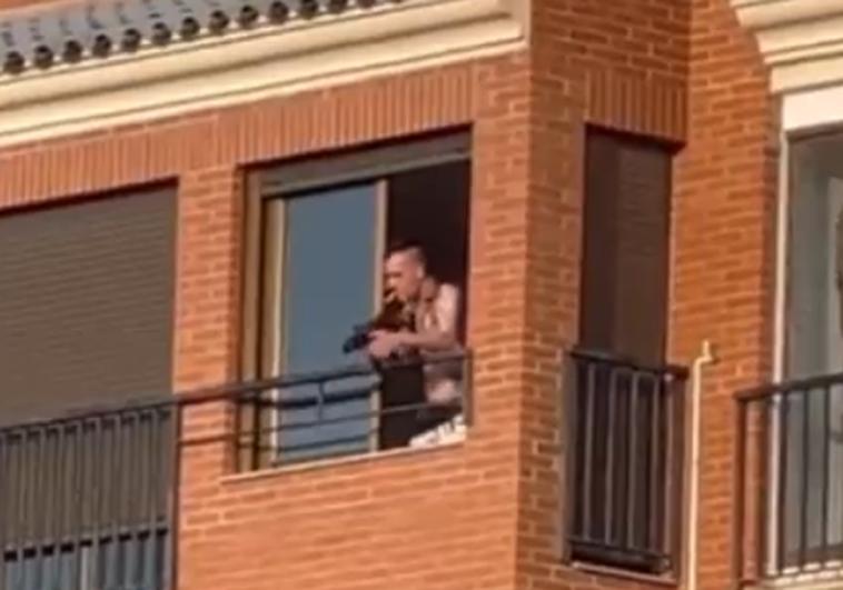 Imagen del hombre detenido por apuntar con un arma a un grupo de niños en Burriana (Castellón)