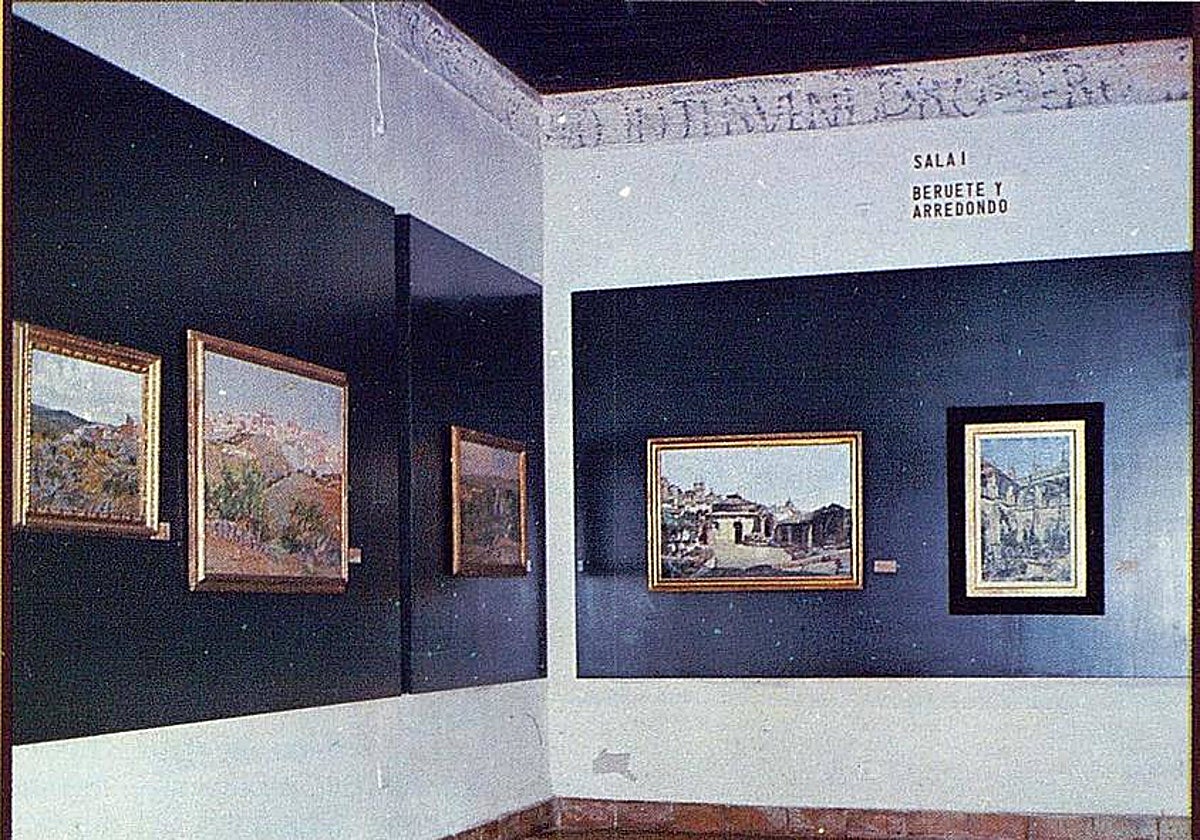 Sala con obras de Arredondo y Beruete. Revista Cuaderno de Cultura, 1978, del antiguo museo de Arte Contemporáneo